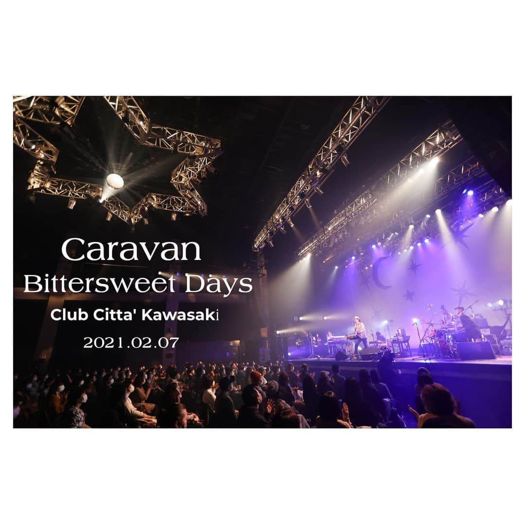 Caravanのインスタグラム：「今週の土曜日 9/2に  2021年2月7日に開催した  Bittersweet Days 新年祭2021   Club Citta' Kawasaki を  YouTubeプレミア公開します。  9/2(sat) 21:00～  https://youtu.be/u5jjl3DWW2c?feature=shared  俺もチャット参加しますので  一緒に楽しみましょう。  そして10月の野音へ！」