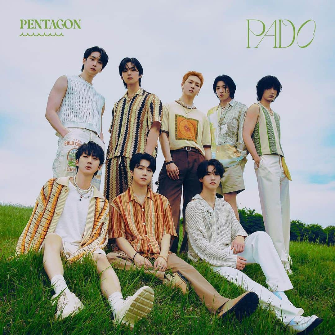 PENTAGONのインスタグラム：「[🎧] JAPAN 6th Mini Album [PADO]  ▫멜론 http://kko.to/iDqLHQDygx ▫지니 https://bit.ly/44udvMO ▫벅스 https://bit.ly/45LAG6f ▫FLO https://bit.ly/3L0Yw6a ▫VIBE https://bit.ly/3L2yrDH  #펜타곤 #PENTAGON #PTG_JPN_6th_MiniAlbum #PADO」