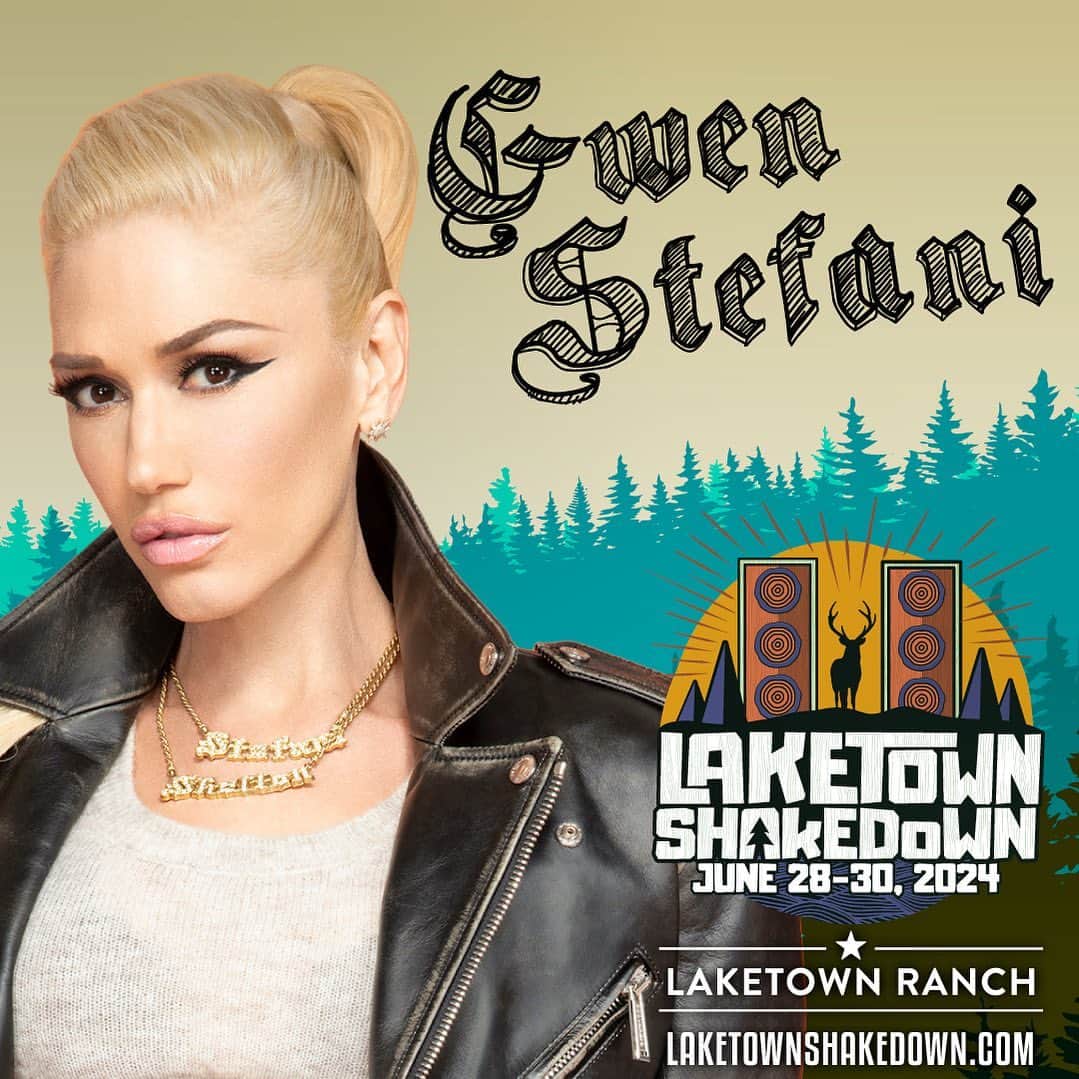 グウェン・ステファニーのインスタグラム：「tix for #laketownshakedown are on sale now at the link in my biooo !! i can’t wait, see u in 2024 :) gx #laketownshakedown2024」