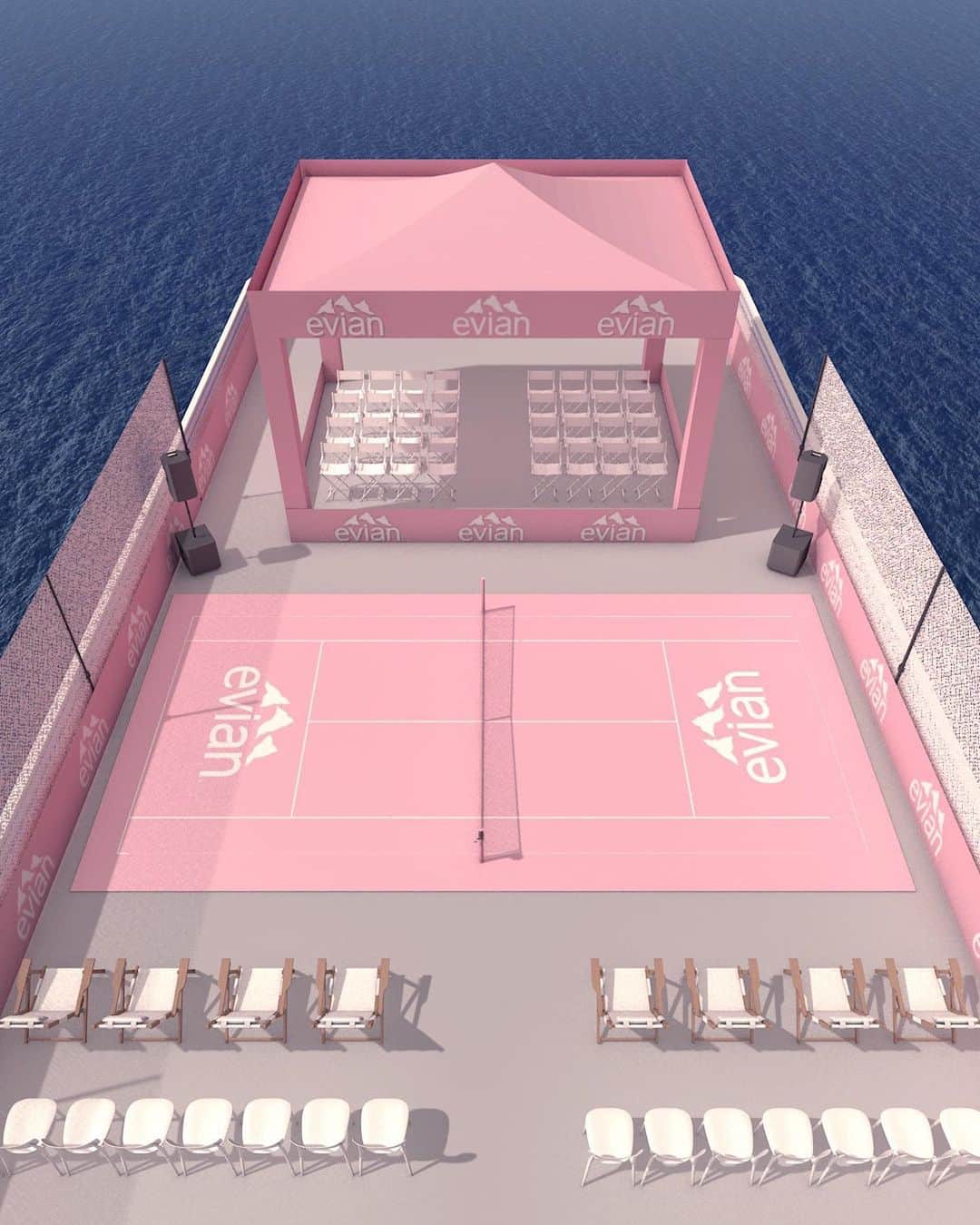 evianさんのインスタグラム写真 - (evianInstagram)「Get ready to set sail on the SS evian! 🚢🎾 ​  Immerse yourself in a groundbreaking experience at the US Open Waterside Finals, brought to you by evian, the Official Water of the @usopen. ​  Captained by former US Open champion @mariasharapova, the SS evian invites you to watch the Men’s Final match on New York City's first floating tennis court on Sunday, 09/10. ​  Navigating the Hudson River aboard the iconic Circle Line, the SS evian celebrates the longstanding partnership between the US Open and evian, as we bring together our passion for tennis, the role hydration plays in elevating the game, and the spectacular view of Manhattan’s Skyline.🗽 ​  #evian #USOpen #tennis」8月30日 1時23分 - evianwater