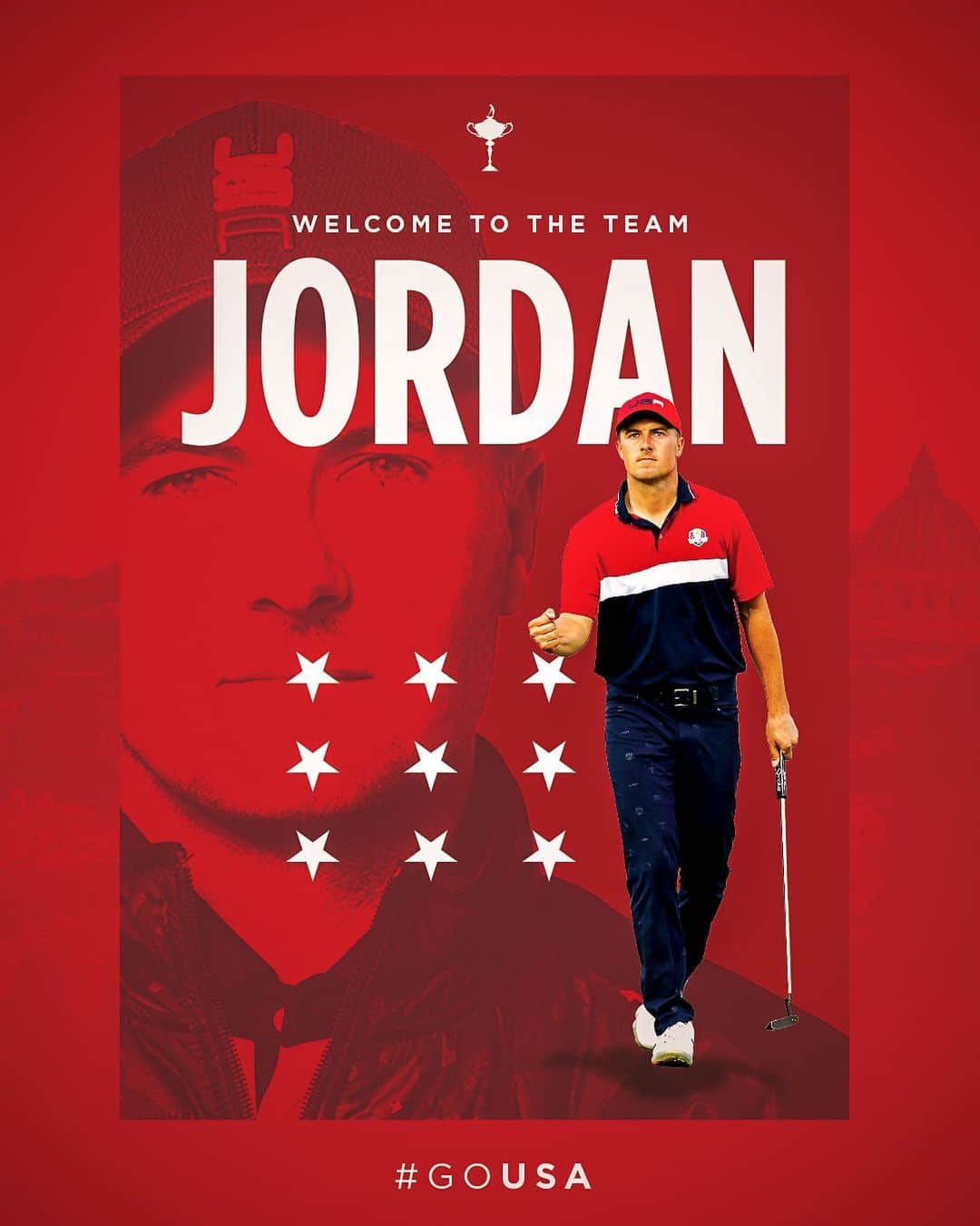 Jordan Spiethのインスタグラム：「Welcome to the team, @jordanspieth 👊」