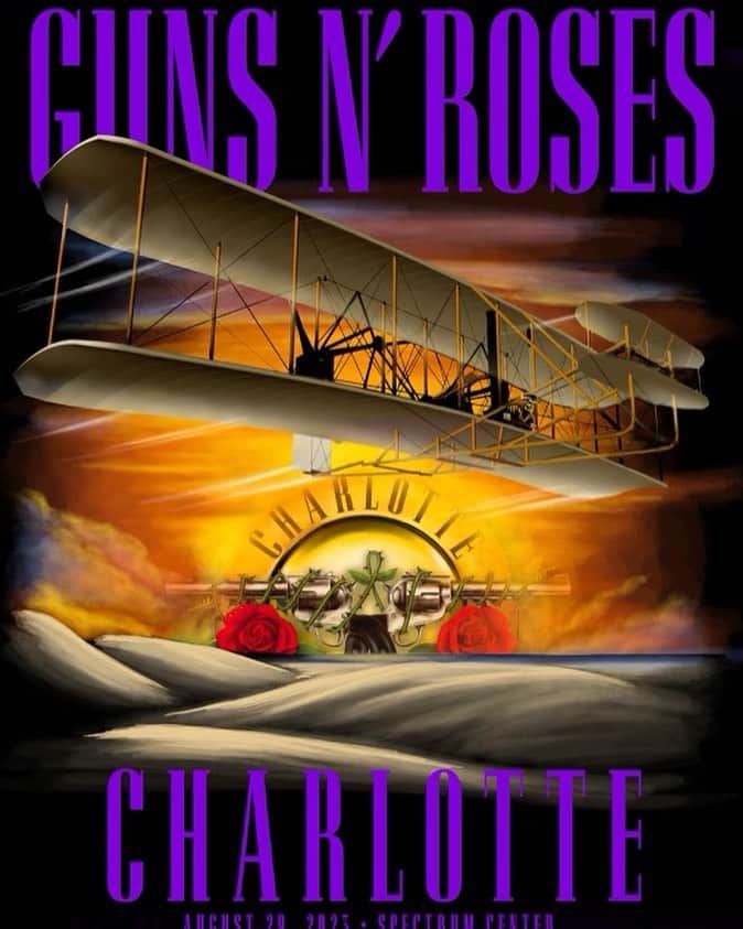 Guns N' Rosesさんのインスタグラム写真 - (Guns N' RosesInstagram)「Tonight we hit Charlotte! Gunners, who’s comin’ out?」8月30日 2時46分 - gunsnroses