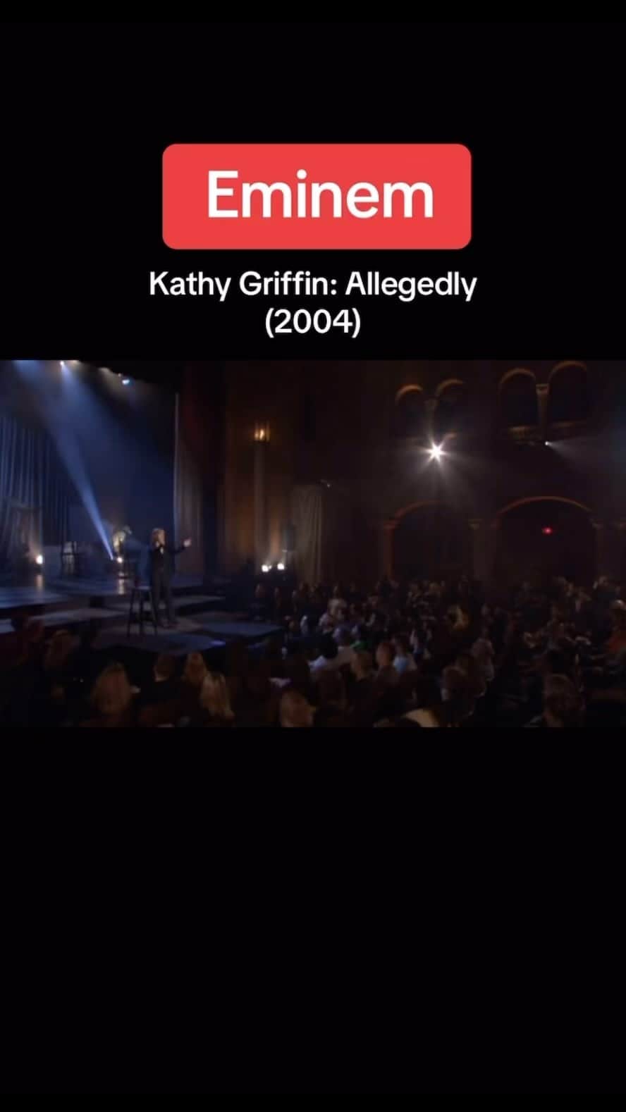 キャシー・グリフィンのインスタグラム：「Since #eminem is in the news, I thought I would share this little gem from “Kathy Griffin: Allegedly” (2004). I hope you enjoy! #kathygriffin #comedy #funny #slimshady」
