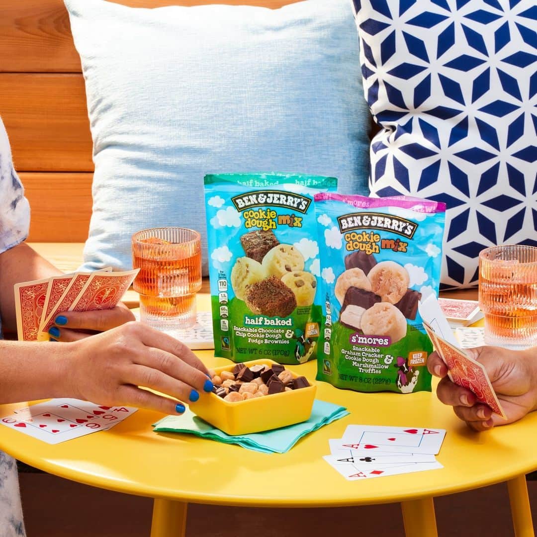 Ben & Jerry'sのインスタグラム：「Winner picks the next Cookie Dough Chunks flavor? 🍪  Browse Cookie Dough Chunks at the link in our bio!」