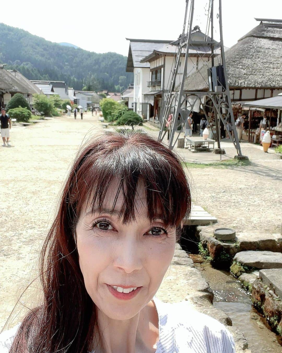 大林素子さんのインスタグラム写真 - (大林素子Instagram)「会津ロケ  終了！オンエア情報は また、改めてお楽しみに  三島で星さんと 只見線からの、大内宿 ネギそばと、私が プライベートでも行く 場所、人らと素敵な 福島旅を、お伝えしたく また、スタッフの皆様と 暑い中、頑張って 素敵な景色を撮影出来たと 思っております❤️  旅で出逢った全ての皆様 ありがとうございました  そして、どうか 福島に来てくなんしょ」8月30日 16時05分 - m.oobayashi