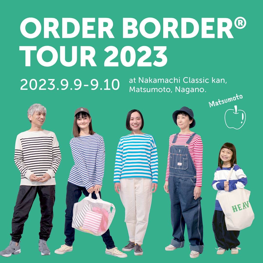 G.F.G.S.さんのインスタグラム写真 - (G.F.G.S.Instagram)「ORDER BORDER TOUR 2023  長野県松本市で オーダーボーダー受注会を開催いたします。 @order_border_matsumoto  名古屋に引き続き、「ボーダーが好き！」という お客様の手で開催される受注会です。 ぜひアットホームな雰囲気の中でオーダーをお楽しみください◎  会場は松本城の麓、城下町の風情あふれる コミュニティスペース「中町・蔵シック館」  前半：9/9(土)-9/10(日) 後半：11/3(金祝)-11/5(日) と2期に分けて開催されます。  前半2日目の9/10(日)はG.F.G.S.代表も会場に立ち、 ORDER BORDERのご相談や製品についてのご説明をさせていただきます。  「G.F.G.S.って何？」 「ORDER BORDERをもっと知りたい」 「こんなボーダーが欲しいんだけど」 という疑問や意見を、この機会にぜひお話しください。 お客様のちょっとした一言が、 今後の企画や製品アイディアに繋がります！  そして、2回に分かれる松本の受注会は、シーズンカラーの切り替え時期とも重なります。 取り扱うシーズンカラーも、前半は'23シーズン、後半は後の投稿でお知らせする'24シーズンの新色お取り扱いとなる為、現行のシーズンカラーをお求めの方は前期の受注会にて実際にお手にとってご覧ください。  他、多数サンプルをご用意しております。 お近くにお住いの方、またそうでない人も観光も併せつつ 足を運んでいただけると嬉しいです。  ----- 5月の名古屋そして今回の長野松本、 ともに個人のお客様による受注会は、 お客様からのお問い合わせで始まったものです。  お店様・個人のお客様問わず 今後「受注会をしてみたい！」という方は organic-t@gfgs.netまでお気軽に、一度ご相談・お問い合わせください。  ―――――――――――  ORDER BORDER at MATSUMOTO  会場：中町・蔵シック館 〒390-0811 長野県松本市中央２丁目９−１５  日時： 2023年9月9・10日（1回目） 2023年11月3・4・5日（2回目）  時間： 9月9日　12:00〜21:00 9月10日　10:00〜19:00 11月3日　10:00〜21:00 11月4日　10:00〜21:00 11月5日　10:00〜19:00  ――――――――――― #gfgs #orderborder #長野 #松本市 #松本城 #蔵シック館 #手仕事 #丁寧な暮らし #衣食住 #セレクトショップ #ファッション #オーダー会 #ワードローブ #カスタム #セミオーダー #秋服 #冬服 #買い物 #選ぶ #着心地 #お出かけ #カジュアル #シンプル #カットソー #デイリーウェア #ボーダー #しましま #ボーダートップス」8月30日 17時00分 - gfgs