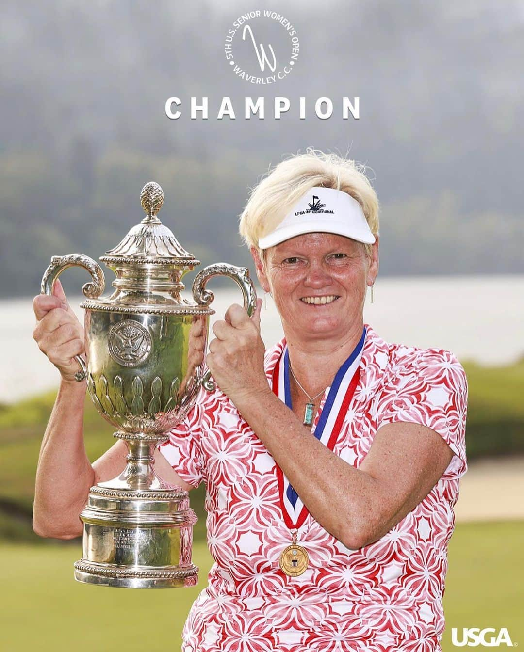 ジュリ・インクスターのインスタグラム：「Congratulations to Trish on being the new US Senior Women’s Open! Well deserved win, what a performance you put on! 🏆👏 #usga  #USSeniorWomensOpen」