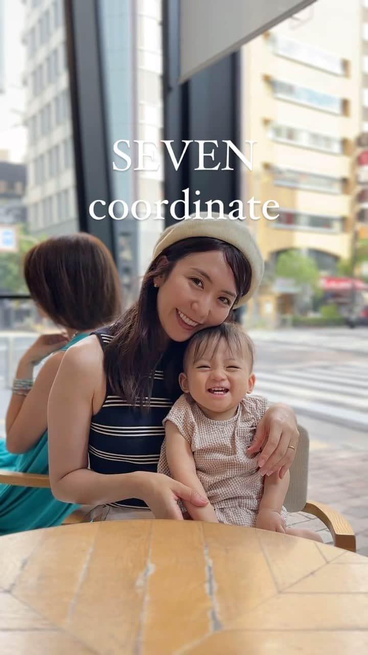 mimiのインスタグラム：「SEVEN coordinate👗 2024summer☀️  もうすぐ9月になるけど まだまだ暑そうだね🫠 ・ #SEVEN #SEVENcoordinate #7dayscollection #fashionstyle #mimi服🐹 #夏コーデ #ママコーデ #ママファッション #男の子ママコーデ #服好きな人と繋がりたい #おしゃれさんと繋がりたい #男の子ママ #ママスタグラム #mimiママ日記」