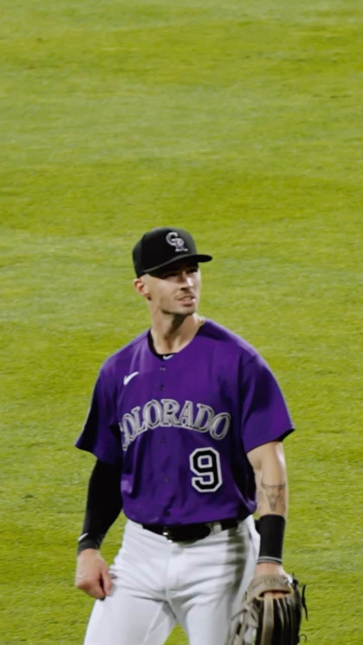 コロラド・ロッキーズのインスタグラム：「Coming in hot 🔥  Clocking in at 100.4 mph, Doyle’s OF assist ties the second fastest of the year in MLB」