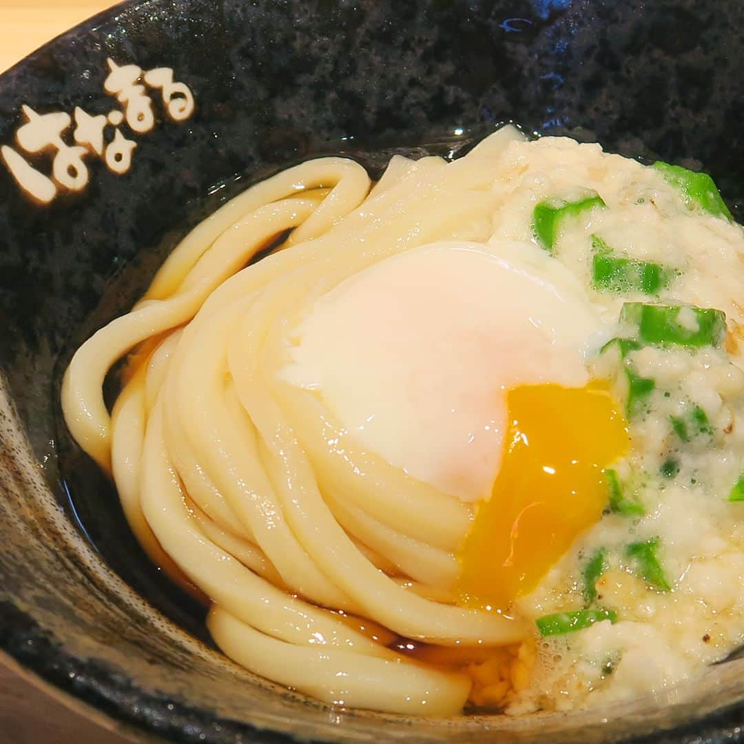 はなまるうどんさんのインスタグラム写真 - (はなまるうどんInstagram)「夏休みもそろそろ終わりですね😭 学生の皆さんは夏休みの宿題終わりましたか？ 終わってない人は気合で終わらせましょう👍  今日のおすすめは「玉とろぶっかけ」😋 皮つきのまま粗削りしたそのままの「とろろ」をご提供しています😆✨ 「オクラ」と「温泉玉子」と混ぜ合わせて食べるのが人気です🥰  今日のお昼にいかがでしょうか🤗  #夏休み #夏休みの宿題 #玉とろぶっかけ #とろろ #オクラ #温泉玉子 #はなまるうどん #はなまる #hanamaru #うどん #讃岐うどん #udon #ランチ #お昼 #お昼ごはん #グルメ #おすすめ」8月30日 11時55分 - hanamaru_udon