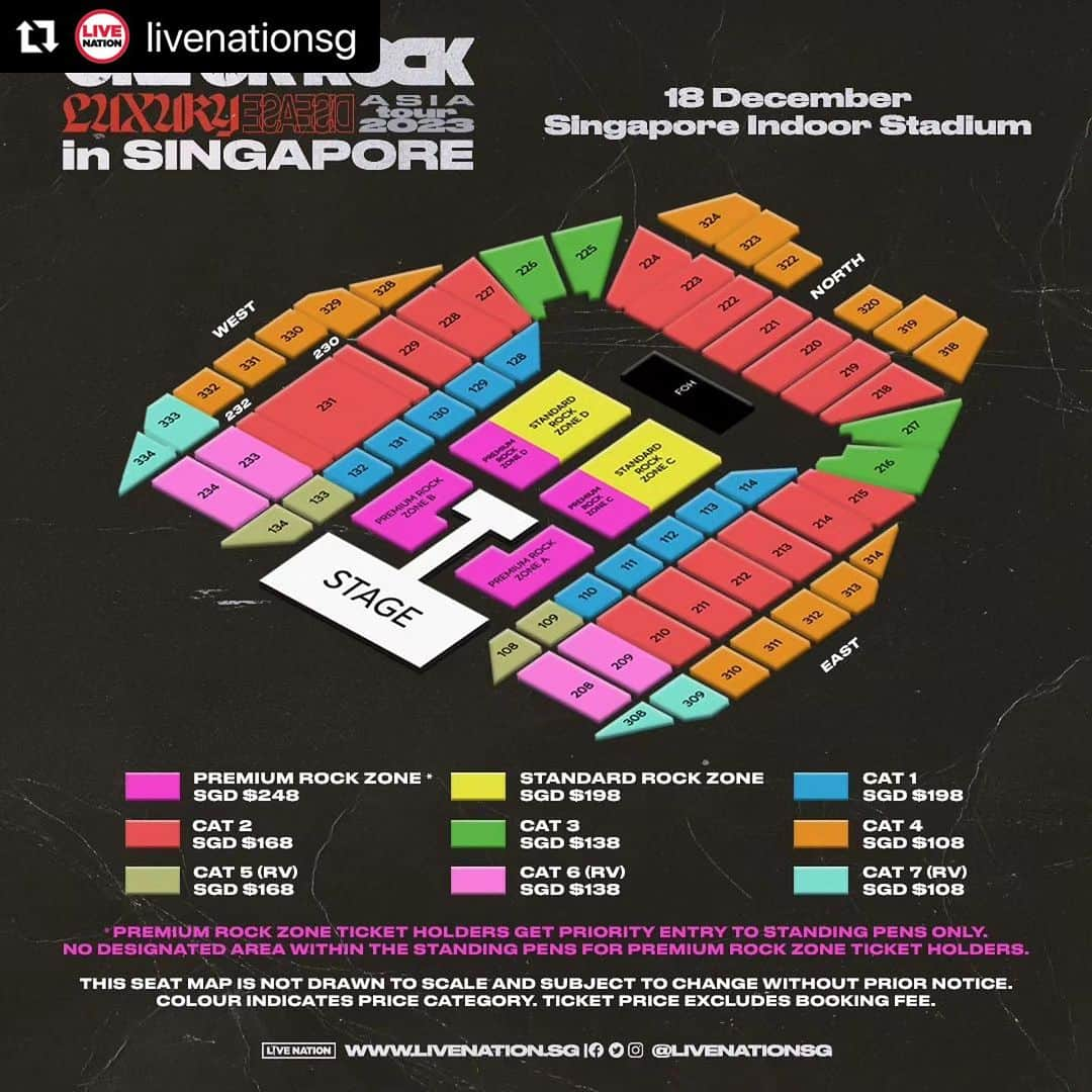 ONE OK ROCK WORLDさんのインスタグラム写真 - (ONE OK ROCK WORLDInstagram)「- #Repost @livenationsg with @use.repost ・・・ 📢 OORers, WE HEARD YOU!! 🤟🏼 We've released ADDITIONAL tickets for 𝐎𝐍𝐄 𝐎𝐊 𝐑𝐎𝐂𝐊 𝐋𝐮𝐱𝐮𝐫𝐲 𝐃𝐢𝐬𝐞𝐚𝐬𝐞 𝐀𝐬𝐢𝐚 𝐓𝐨𝐮𝐫 𝟐𝟎𝟐𝟑 𝐢𝐧 𝐒𝐢𝐧𝐠𝐚𝐩𝐨𝐫𝐞! 🤩  Hurry now and grab them before they are gone! ⏰🍀 🎫: ticketmaster.sg / hotline +65 3158 8588 / SingPost outlets  #ONEOKROCK #ONEOKROCKinSG #OORinSG #LuxuryDiseaseAsiaTour2023inSingapore #livenationsg  ——————  ‼️ We would like to caution members of the public against purchasing tickets from unauthorized sellers or 3rd party websites. By purchasing tickets through these non-authorized points of sale, buyers take on the risk that the validity of the tickets cannot be guaranteed, with no refunds possible.⁠  -  Additional ticket sales  #LuxuryDiseaseAsiaTour2023 #Singapore  ⚠️Tickets should be purchased through authorized sales channels.  #oneokrockofficial #10969taka #toru_10969 #tomo_10969 #ryota_0809 #fueledbyramen #luxurydisease」8月30日 12時09分 - oneokrockworld