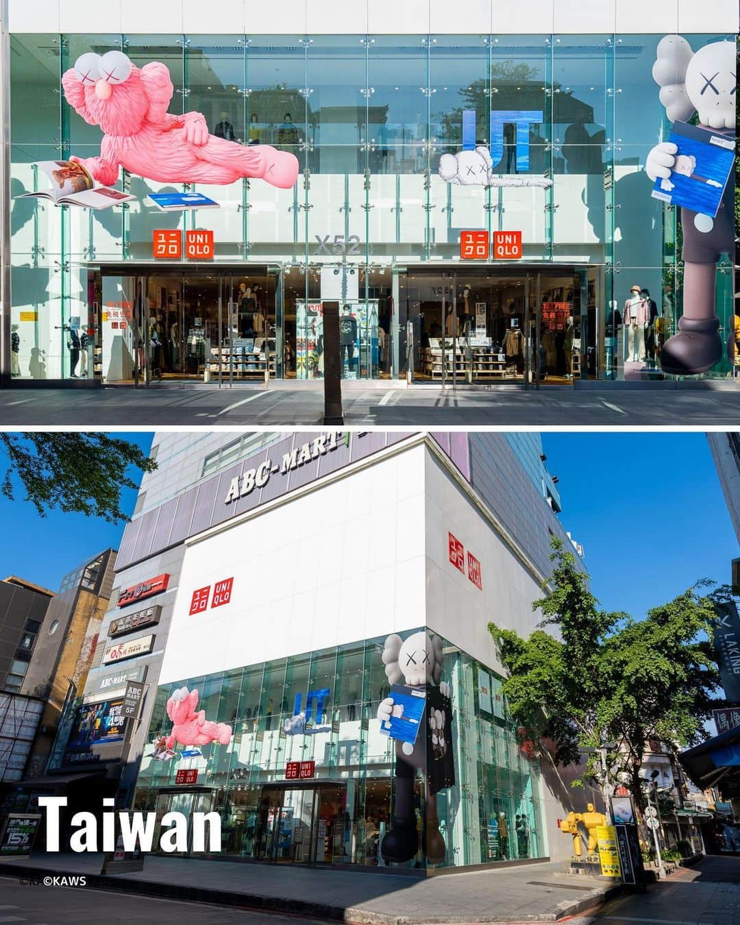 ユニクロさんのインスタグラム写真 - (ユニクロInstagram)「KAWS popular iconics COMPANION and BFF are jacking up UNIQLO's world leading stores!  These decorations can be seen in more than 10 cities in all, including U.S.A, Japan, Singapore, Australia, Hong Kong, Taiwan, Vietnam and Thailand.  Don't miss it as it will be displayed for a limited time only.  Post your photos with #KAWSUT @KAWS!  @phaidonpress @uniqlo.ut @uniqlousa @uniqlo_taiwan @uniqlosg @uniqlovnam @uniqlo_hk_macau @uniqlothailand @uniqlo_jp #KAWS #ARTBOOK #UNIQLO #LifeWear」8月30日 17時37分 - uniqlo