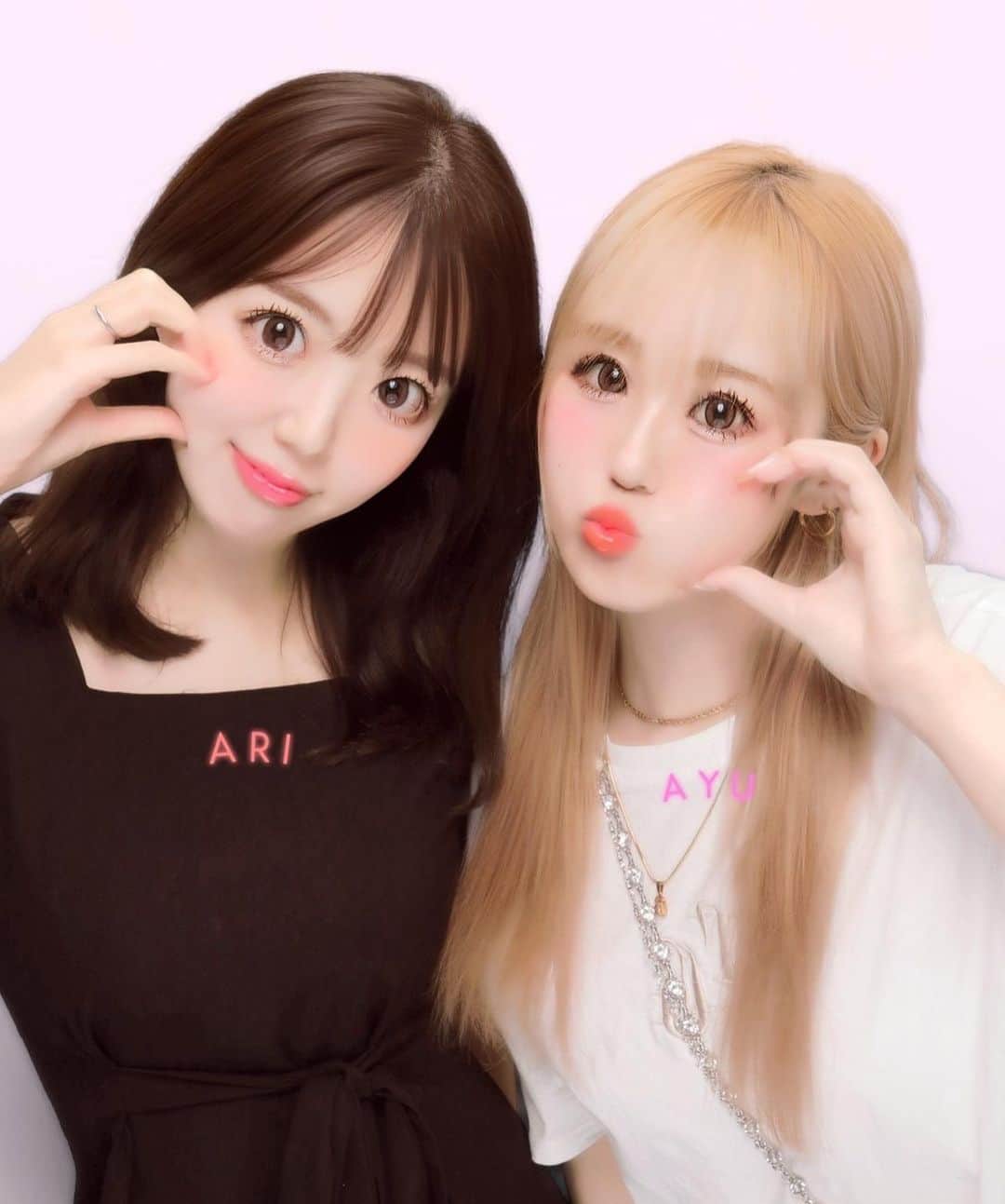 Arika Kuriharaのインスタグラム：「久しぶりに撮ってみた♡🤳笑  今のプリクラって怖いな😳  #ぷりんと倶楽部」