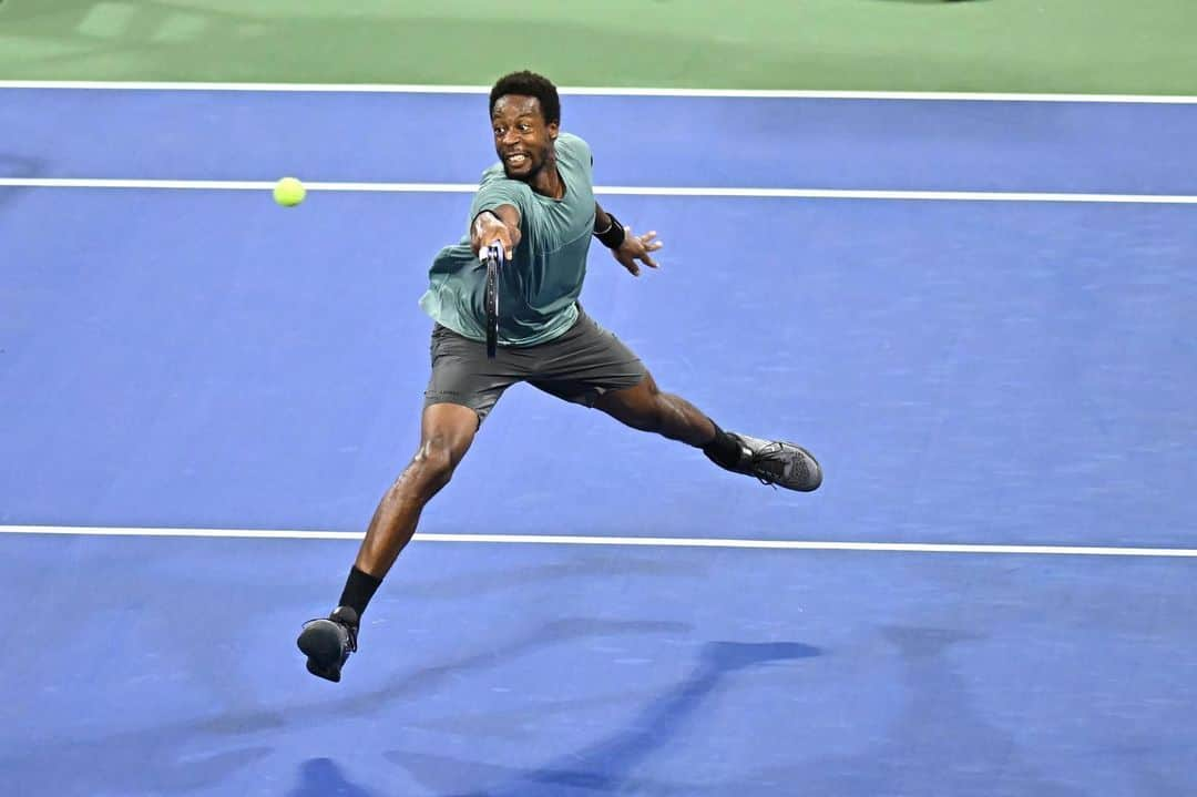 ガエル・モンフィスのインスタグラム：「1st Round ✔️🗽 📸 : @usopen」