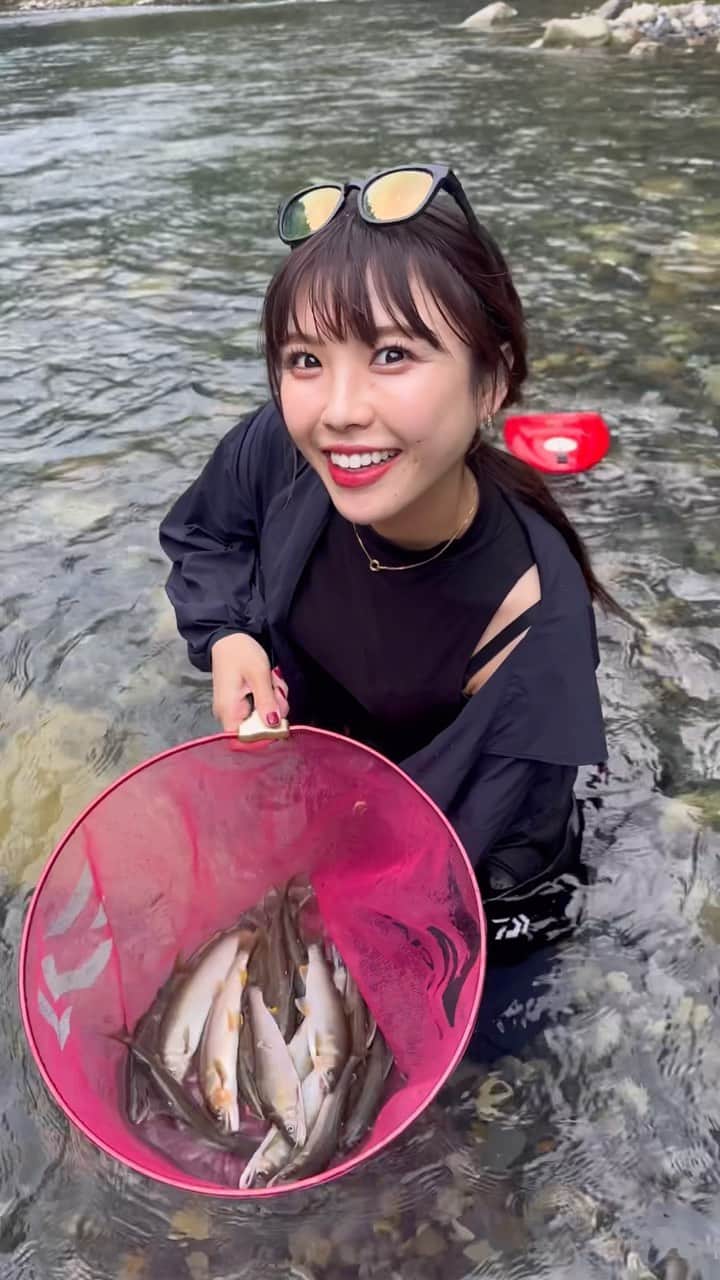 のインスタグラム：「こんなに良い型が揃うなんてもう楽しいしかないやん🤣🌈  #polefishing  #sweetfish   #鮎釣り #鮎 #友釣り #延べ竿 #ライトスタイル #ダイワ  #DAIWA  #宮田あゆ #釣り #fishing #fishinglife #fishingday  #낚시 #川 #渓流 #渓流釣り  #camp #清流 #outdoor #outdoors #nature #naturelover #japanesestyle」