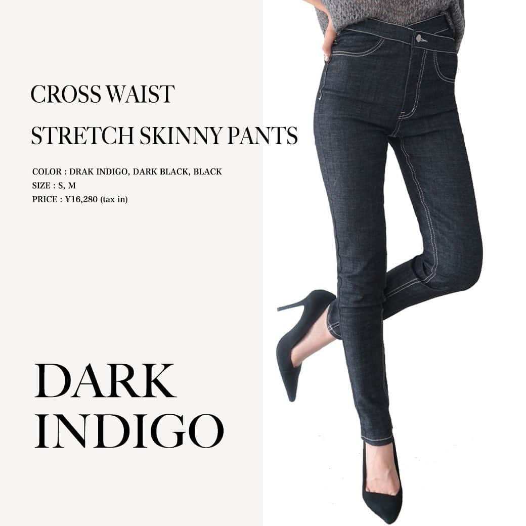 デュラスアンビエントのインスタグラム：「#クロスウエストストレッチスキニーパンツ <Dark Indigo, Dark black, Black>  印象を引き締めるスキニーパンツが到着。  深い青みのダークインディゴ、ベージュのステッチが効いたダークブラック、合わせるものを選ばないマットなブラックの3色展開でご用意。  ノンウォッシュデニムのような、パリッとした質感を裏切る履き心地の良さを、是非体感してみて。  ＿＿＿＿＿＿＿＿＿＿＿ ✔︎ @ambient_styling #AMBIENT #ambient_official #ambientstyle #アンビエント #スキニー #スキニーパンツ」