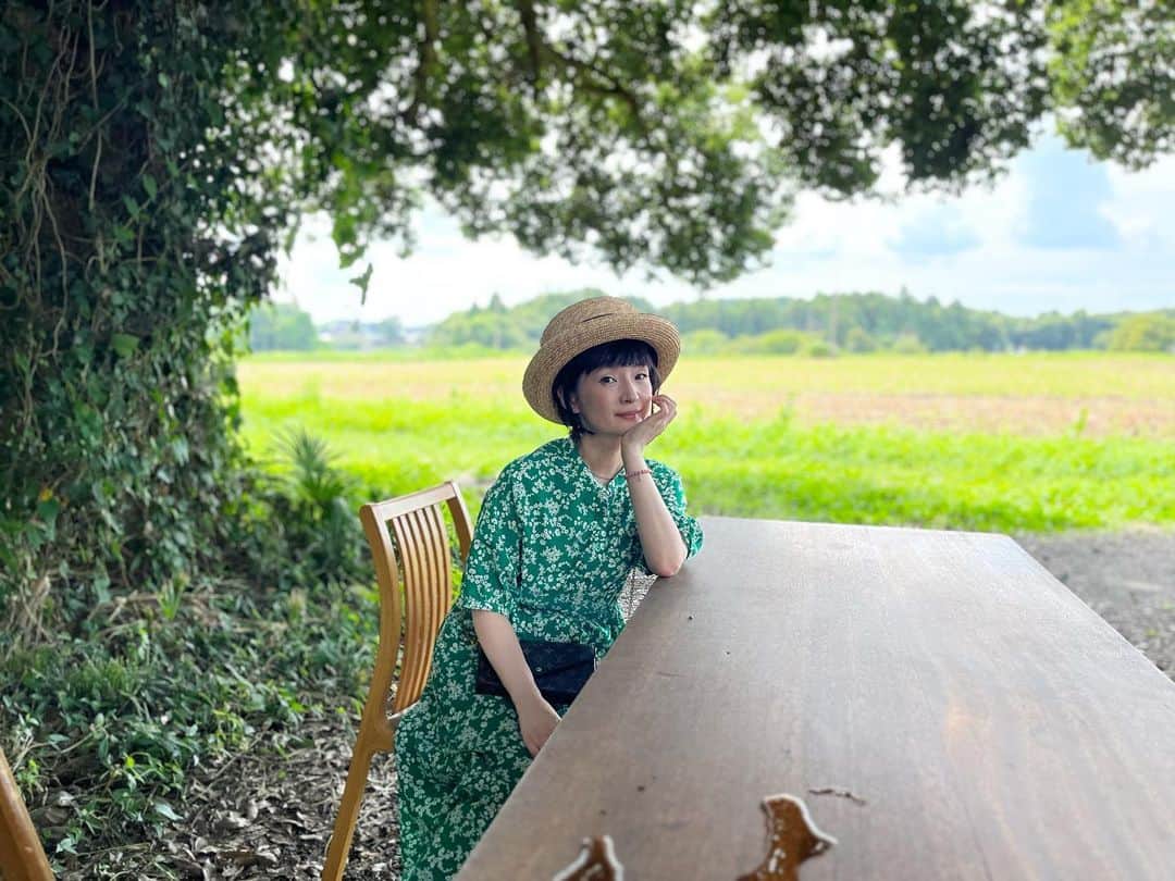 のインスタグラム：「夏の終わりにふさわしい、憧れの田園風景🌲🌿🍃  #夏休み #茨城 #千秋旅日記」