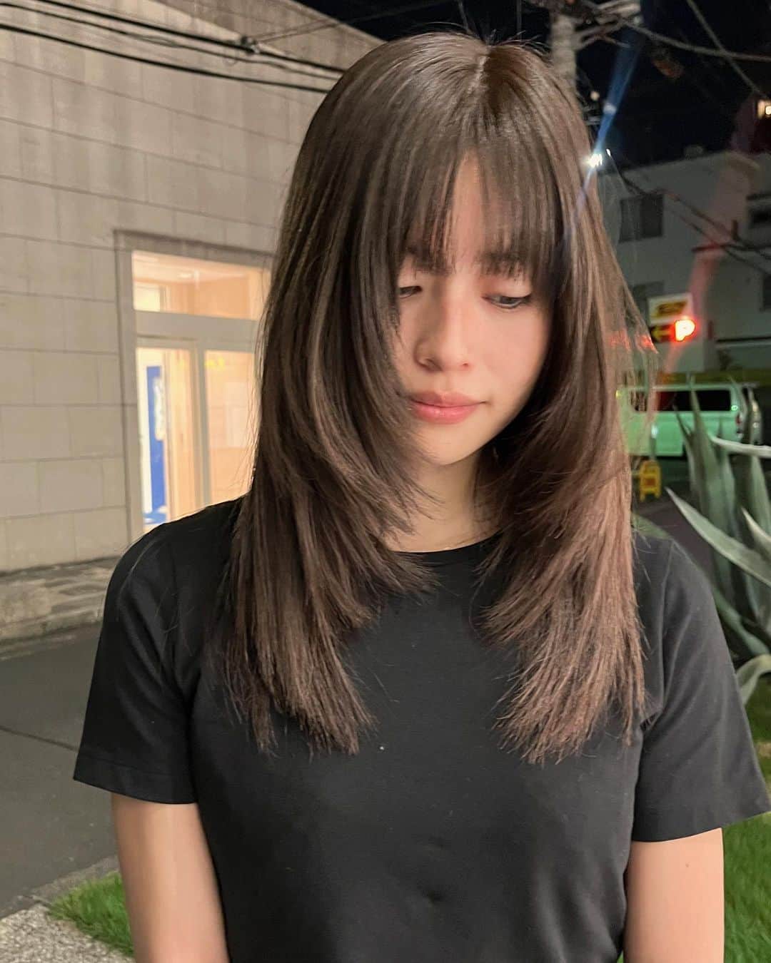金田和樹のインスタグラム：「巻かなくても可愛いレイヤー♡ 巻いてもかわいい」