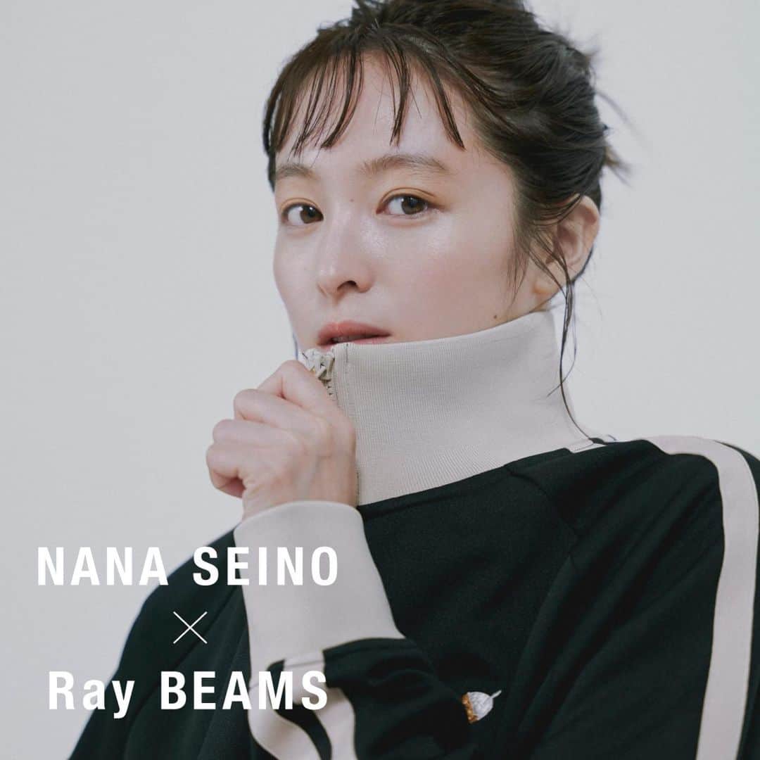 ビームスさんのインスタグラム写真 - (ビームスInstagram)「… NANA SEINO × Ray BEAMS 女優・清野菜名と〈Ray BEAMS〉のコラボレーション第2弾🍛 9/6（Wed.）Release  @seinonana @ray_beams_official @beams_women_harajuku  本人がデザインしたジャージのセットアップ、パーカーを発売、及び、キャップの予約販売をビームス ウィメン 原宿で開始します✨  今回のコラボレーションは、スポーティ且つメンズライクなコーディネートを好む清野菜名が『ラインジャージ』と『ワッペンパーカー』の制作を当初より熱望しており、胸元の刺繍やワッペン、サイズ感など細部にまでこだわった渾身のアイテムに仕上がりました。第1弾に引き続き、本コレクションのために描き下ろされた商品ネームタグにも必見です！  また、店舗限定ノベルティとして“おつかれーらいす”ステッカーを配布します。※数に限りがございますので予めご了承ください。  是非ご来店お待ち致しております🍛  ※『ワッペンキャップ』のみ「ビームス公式オンラインショップ」「ZOZOTOWN」にて予約販売となります。10月下旬頃お届け予定です。  ※販売規約がございます。詳細は下記URLからご確認ください。また、販売規約は予告なく変更する場合がございます。予めご了承ください。2023.8.30  ▽発売日 2023年9月6日（水）11:00〜  ▽販売店舗 ビームス ウィメン 原宿 ビームス公式オンラインショップ ZOZOTOWN  詳細はこちらから↓ https://www.beams.co.jp/news/3643/ 🔗→@beams_official ストーリーズハイライト”NEWS”より  #nanaseino_raybeams #清野菜名 #おつかれーらいす #raybeams #レイビームス #beams #ビームス」8月30日 20時06分 - beams_official
