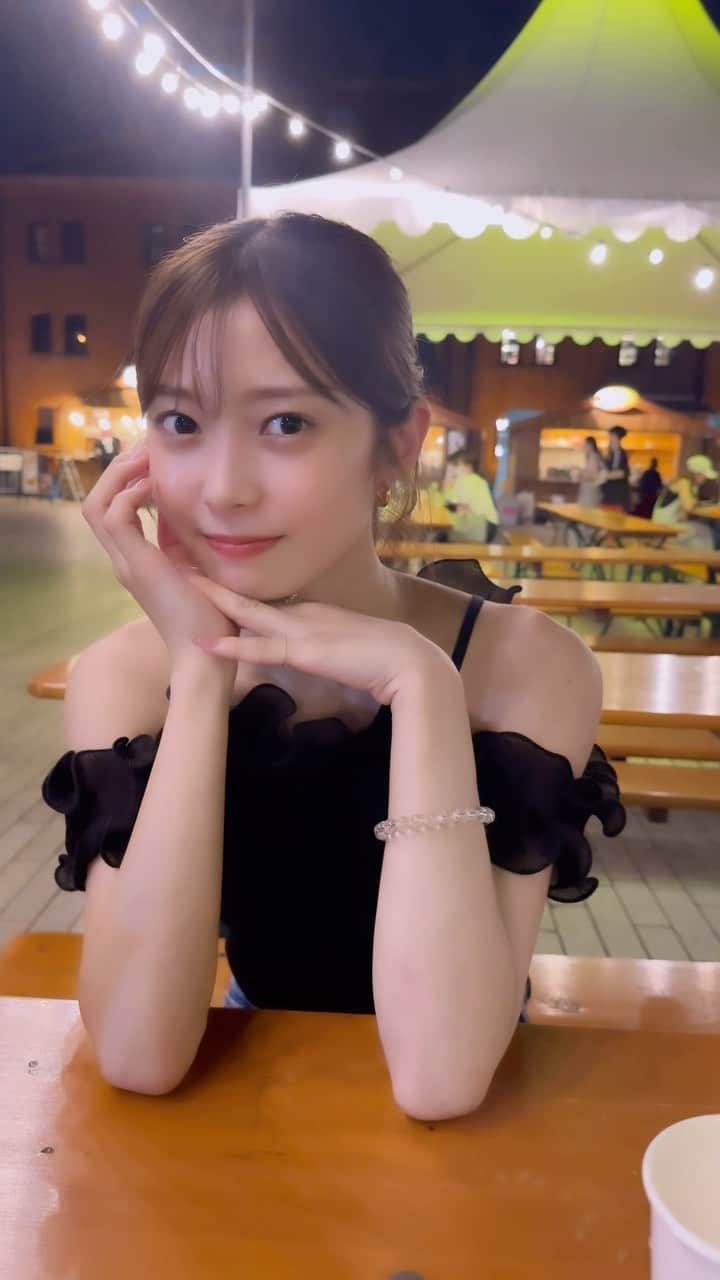 松川星のインスタグラム：「夏の夜🌌🌕」