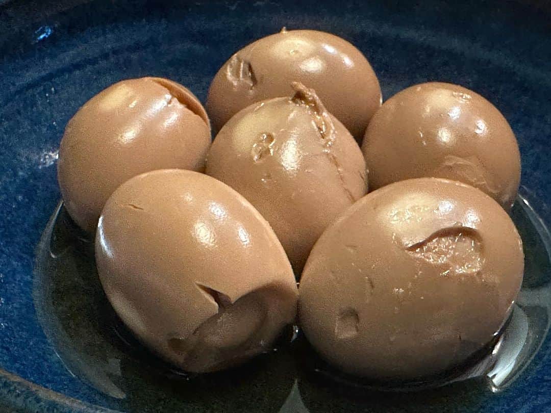 ヒロシさんのインスタグラム写真 - (ヒロシInstagram)「初めて煮卵を作ったよ。  あつをは素通り。  美味いのか？」8月30日 20時43分 - hiroshidesu.official
