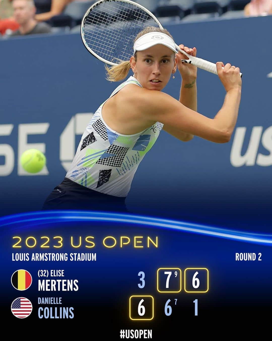 エリーゼ・メルテンスさんのインスタグラム写真 - (エリーゼ・メルテンスInstagram)「Elise Mertens is moving on to Round 3!」8月31日 3時00分 - mertenselise