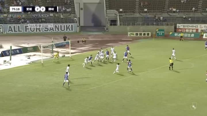 のインスタグラム：「9th goal⚽️  #ehimefc  #愛媛fc  #jleague  #松田力  #indonesia  #🇮🇩 #🇯🇵」