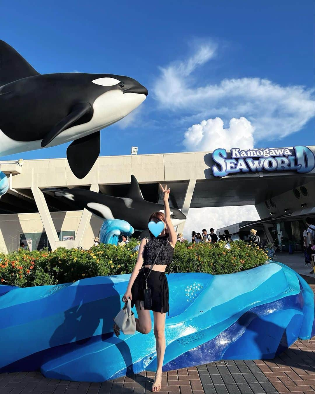 桑島 夢さんのインスタグラム写真 - (桑島 夢Instagram)「. 8月最後で夏詰め込み♡ 水族館ではシャチに、ディズニーではスプラッシュマウンテンに、、💦💧🚿（どちらも水増量期間） もう全部濡れてて髪の毛終わってる写真しかないんよ（笑）  楽しい夏ありがとう🐬  秋も冬も楽しむぞ〜🪇  #東京ディズニーランド #鴨川シーワールド#夏やね」8月30日 22時02分 - yumepi23