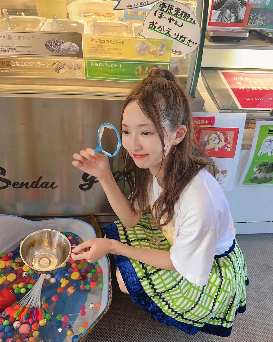 藤本冬香のインスタグラム：「ケータリングスペースお祭りだったよ🎆  #ske48summertour2023  #ライブ #ツアー #衣装 #お祭り #たのしかった☺︎」