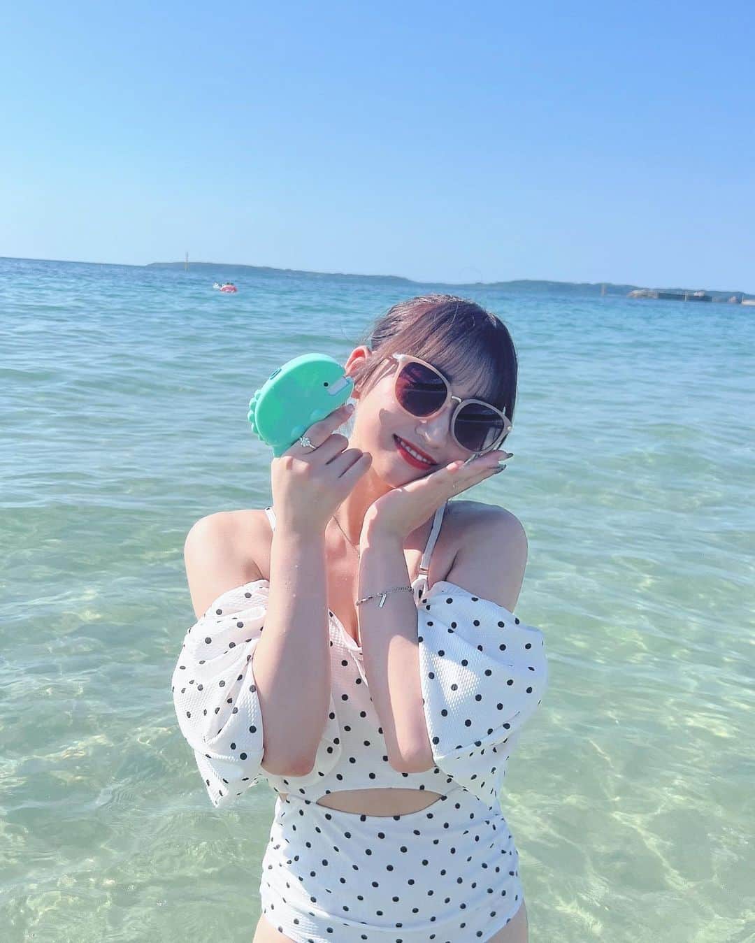 後藤陽菜乃のインスタグラム：「‪✿  🕊‪𓂃 𓈒𓏸🎬🤍  #海 #summer #水着 #水着コーデ  #chico」