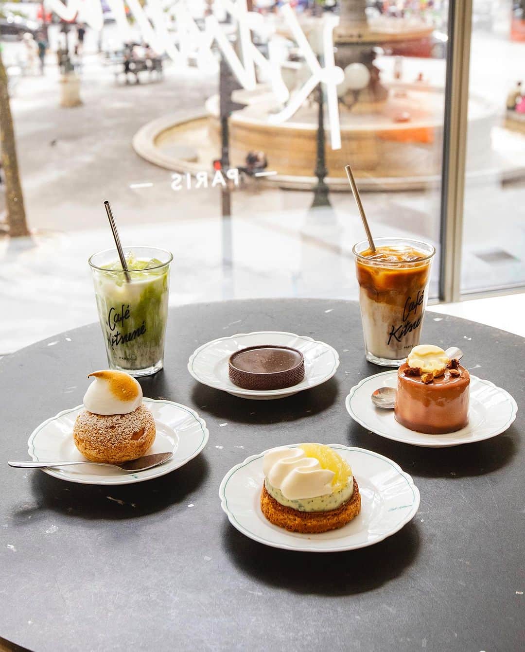 Café Kitsuné Parisさんのインスタグラム写真 - (Café Kitsuné ParisInstagram)「Dive into a world of exquisite flavors at #CafeKitsuneLouvre with our new dessert collection created for the season by Hélène Deguen  🥜 'Back to School': a symphony of praline cream, milk chocolate glaze, and caramelized nuts 🌸 ’Frosted Shiso Tart': a crisp creation blending almond cream, zesty shiso ganache, and delicate jasmine tea cream 🍋 ’Yuzu Cabbage': choux pastry bliss filled with yuzu cream, jelly, and a crown of Italian meringue 🍫 ’Chocolate Tart Venezuela': layers of cocoa luxury with dark chocolate ganache and salted caramel  Come to try them all till October 31st⁠⁠⁠⁠⁠⁠ - 👉 Café Kitsuné Louvre 2 place André Malraux, 75001 Paris Monday-Sunday: 8:00am-6:30pm」9月3日 17時00分 - cafekitsune