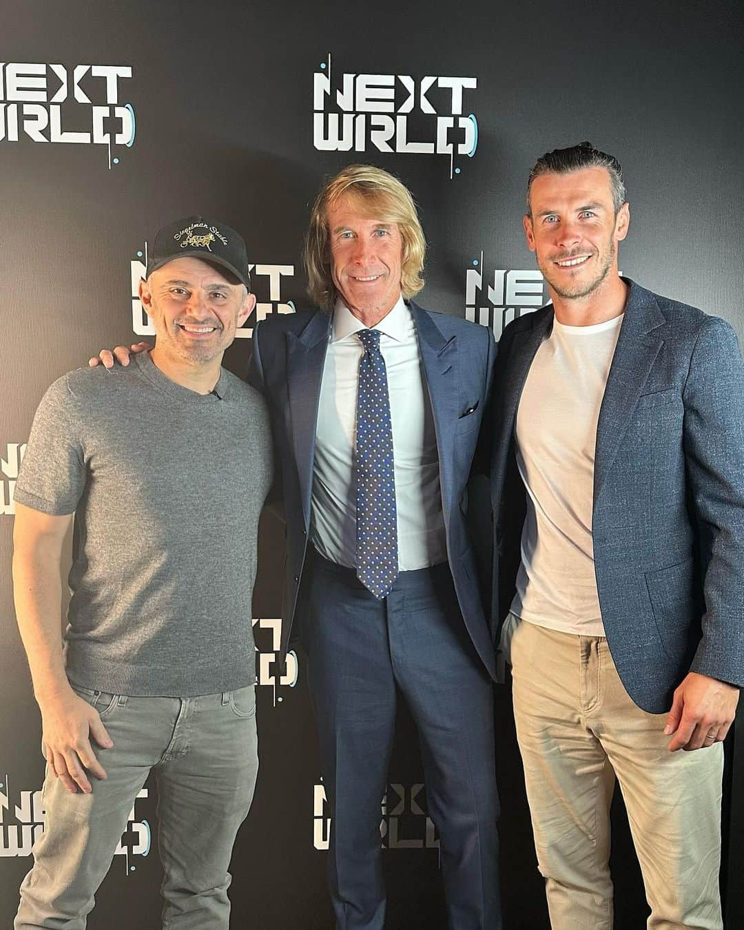 マイケル・ベイのインスタグラム：「Speaking Next World Forum -E3 Sports Soccer star Gareth Bale, Entrepreneur Gary Vaynerchuck.」