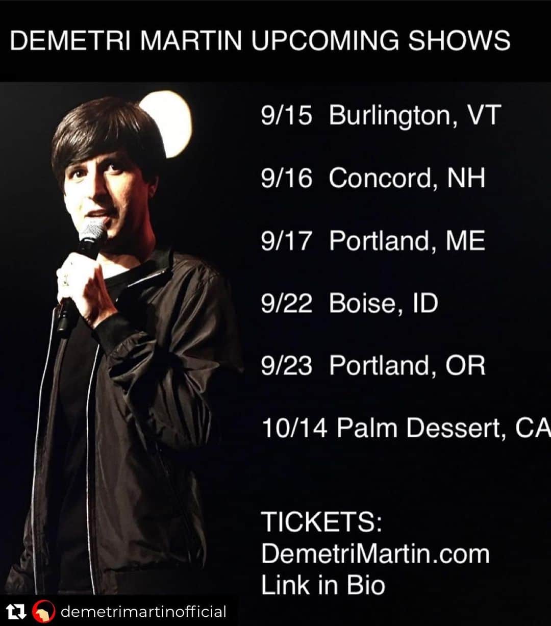 ニア・ヴァルダロスのインスタグラム：「If you are in these cities, so is my pal @demetrimartinofficial !! Other cities are in the link in his bio, Demetri is hilarious and we all need a laugh! #funnygreeks 🇬🇷❤️🇬🇷」