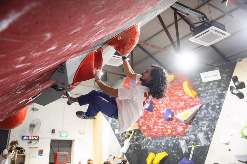 ハキム・カスバンさんのインスタグラム写真 - (ハキム・カスバンInstagram)「Ignite ‘23 by @lighthouse.climbing⁣ ⁣ It’s been a couple years since my last competition, feels good being back in a final.⁣ ⁣ 📸: @e.vanlim 🙌🏼⁣ ⁣ @boruda.sg⁣ @heavy.japan⁣⁣⁣ @reddotrunningco⁣ ⁣ #climbing #bouldering #heavyjapan #tenayaclimbing #borudasg #teamrdrc #rdrcsg」8月30日 23時10分 - h_keeem