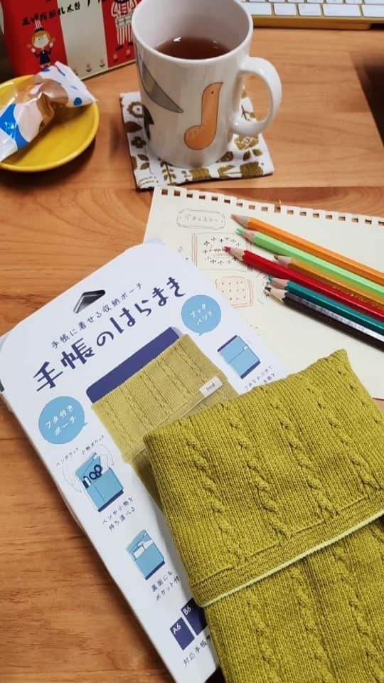 mizutamaのインスタグラム：「8/30 手帳のはらまき　と　リップルパイの話し。  #手帳のはらまき #リップルパイ」
