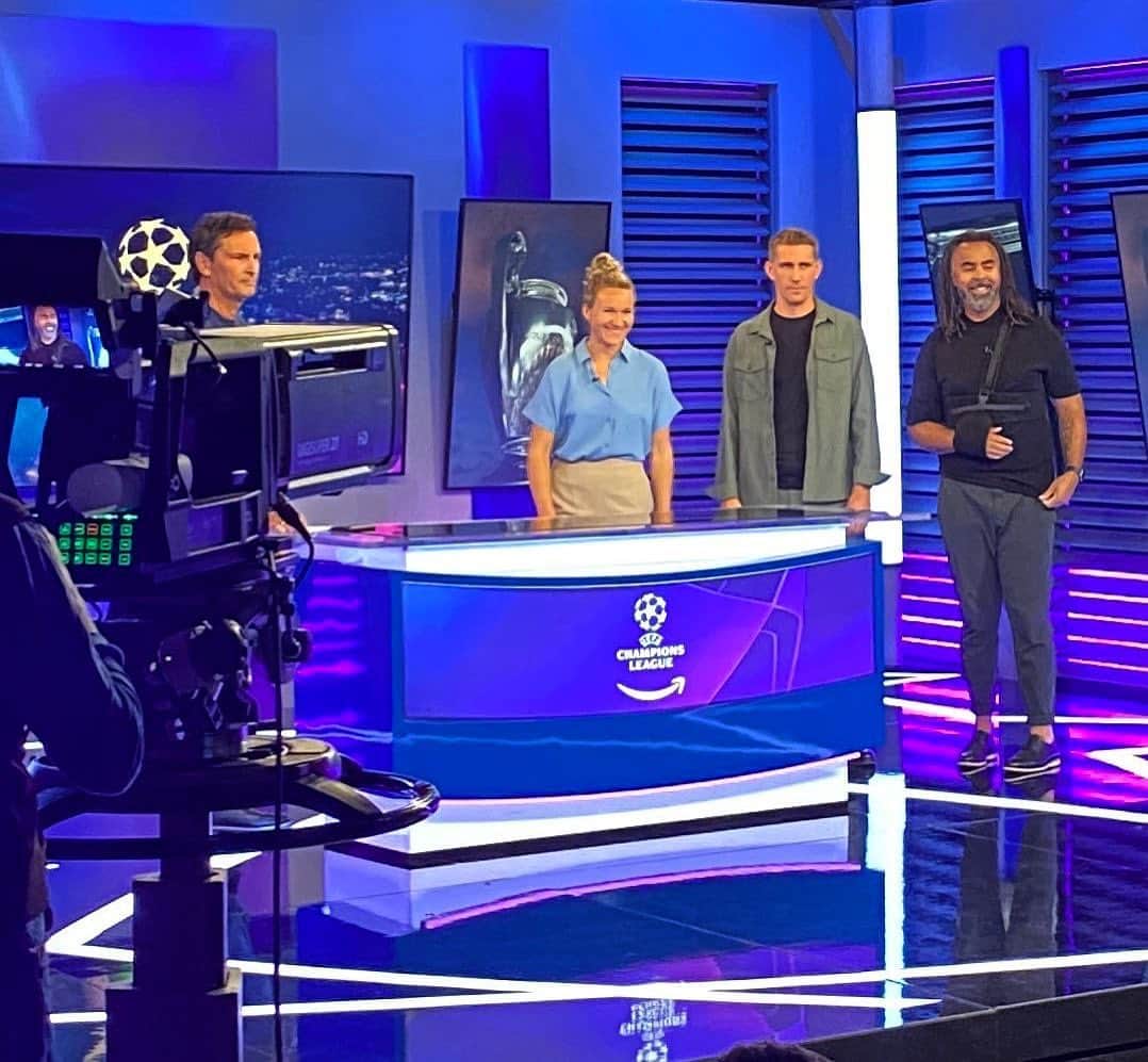 ニルス・ペテルセンのインスタグラム：「Endlich in der #ChampionsLeague! 🤷🏼‍♂️😂 #TVExperte ⚽️ #Debüt #AmazonPrime #Danke #UCL #GALMOL #NP18」