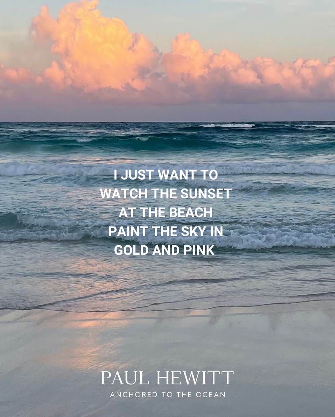 PAUL HEWITTのインスタグラム：「💖 is there anything more magical? ✨   #PaulHewitt #oceanqoutes #sunsetquotes」