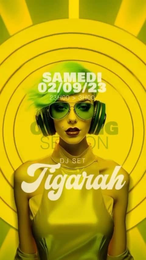 Tigarah e Lauraのインスタグラム：「What are you up to this weekend? I’m playing at @bonnie_club_paris in Paris this Saturday! Come party, it’s gonna be so much fun 🥳💚💛 DM me for the guest list!」
