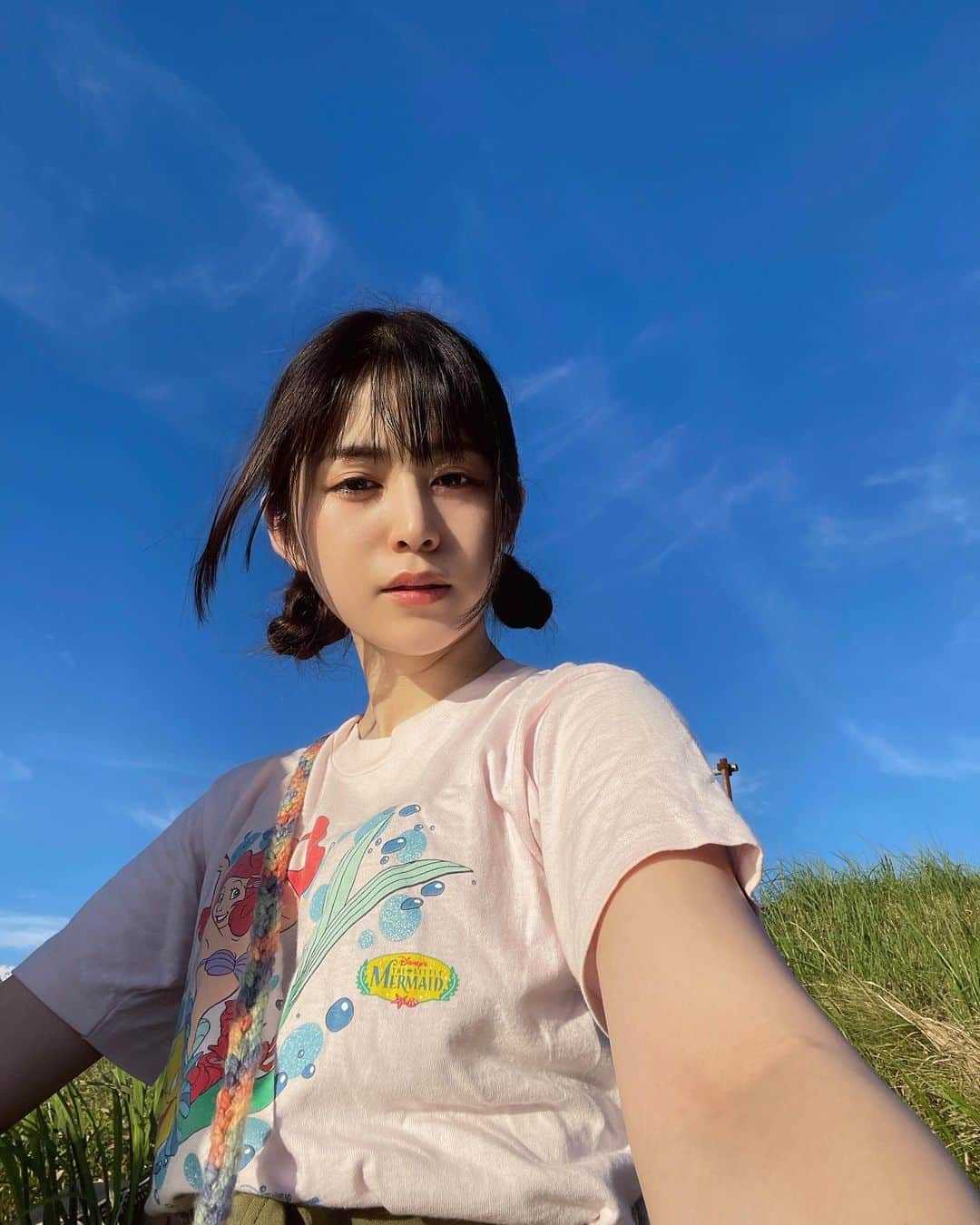 佐久間采那のインスタグラム：「. 小学生がテーマ👧🏻💮笑  さかな いっぱい はねてた🐟  #なつやすみ」