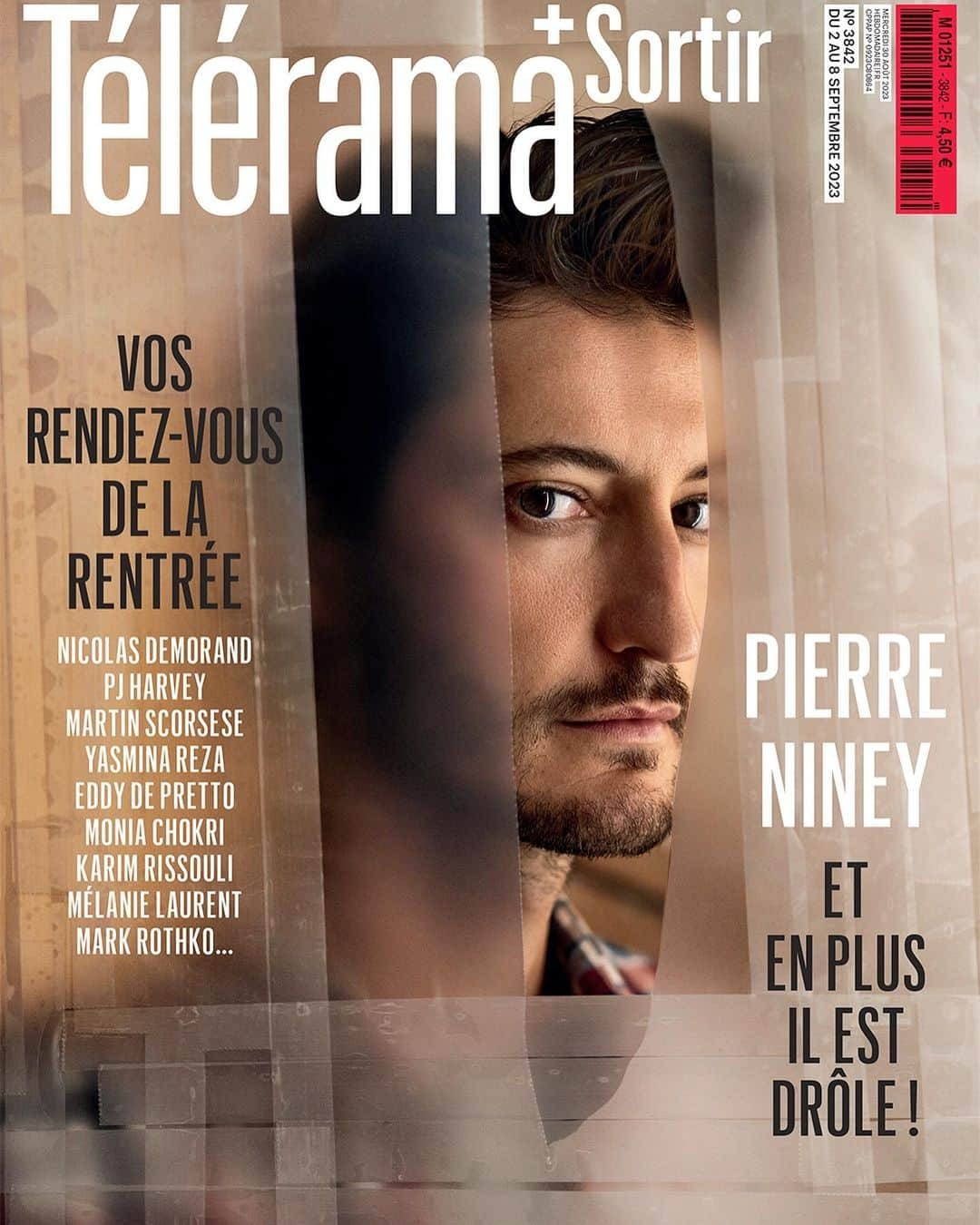 ピエール・ニネのインスタグラム：「Entretien dans @telerama pour le LIVRE DES SOLUTIONS qui arrive au Cinéma !!! Nouveau film de @michelgondry avec @blanche.gardin et @frankiewallach 💥 trop hâte d’avoir vos avis !」