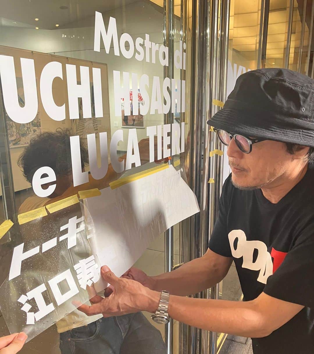 江口寿史のインスタグラム：「ルカと出会ってからまる２年。本当に実現した『トーキョー・アルテ・ポップ』の設営完了。思った以上に良い展示になりましたよ。9月1日から開催。みなさんふるって見に来てくださいね！」