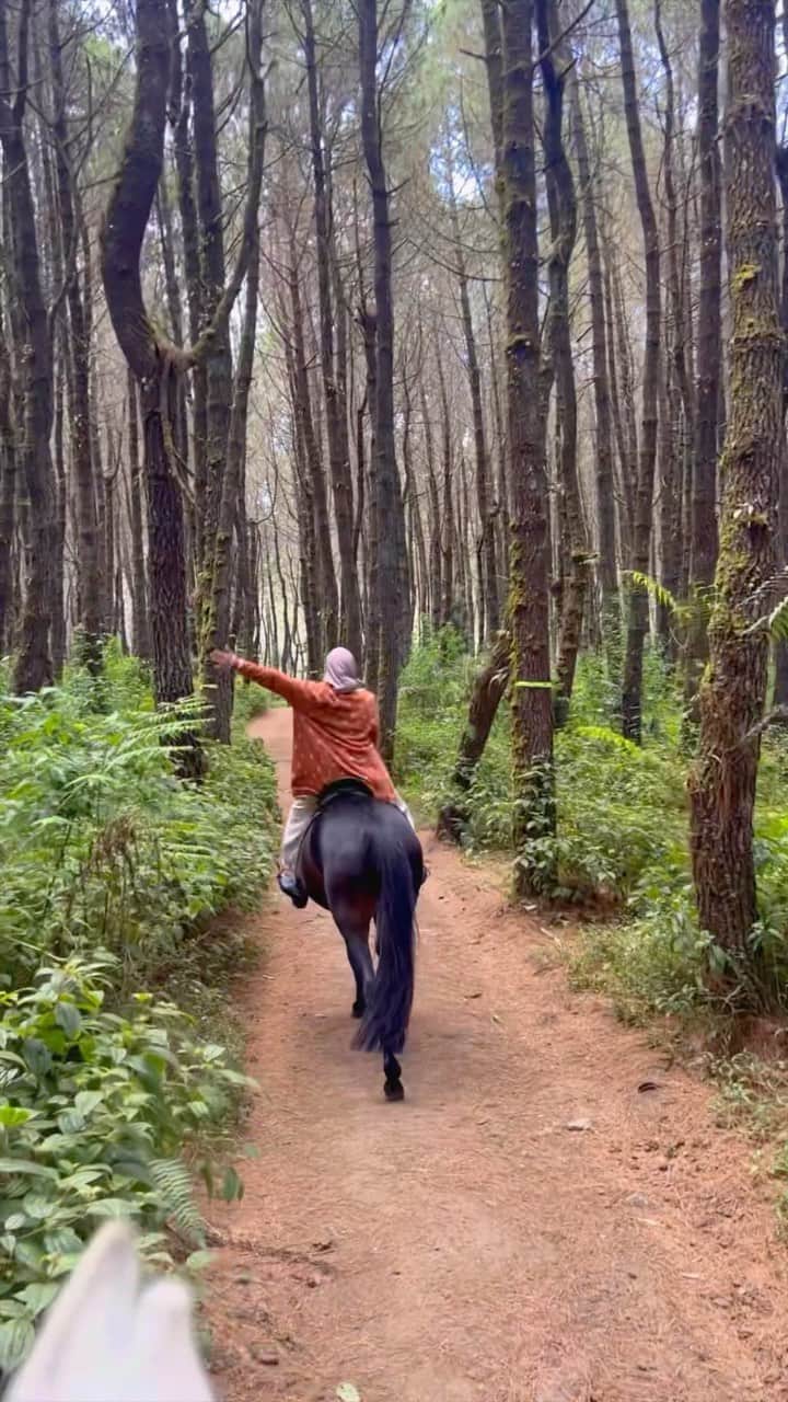 Zaskia Sungkarのインスタグラム：「Beautiful Indonesia  📍jungle milk , cikole - Bandung  #masyaAllahTabarakallah」