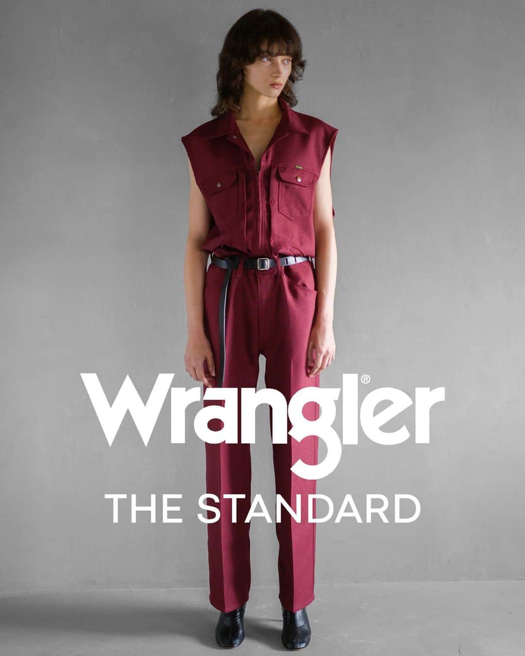 WEGOスタッフスナップのインスタグラム：「ㅤㅤㅤㅤㅤㅤㅤㅤㅤㅤㅤ Wrangler Vest & Pants  本日より、THE STANDARD別注Wranglerアイテムのオンラインストア先行予約販売が開始。 ホーム画面URLよりご覧いただけます。  _ #Wrangler #THESTANDARD #ザスタンダード」