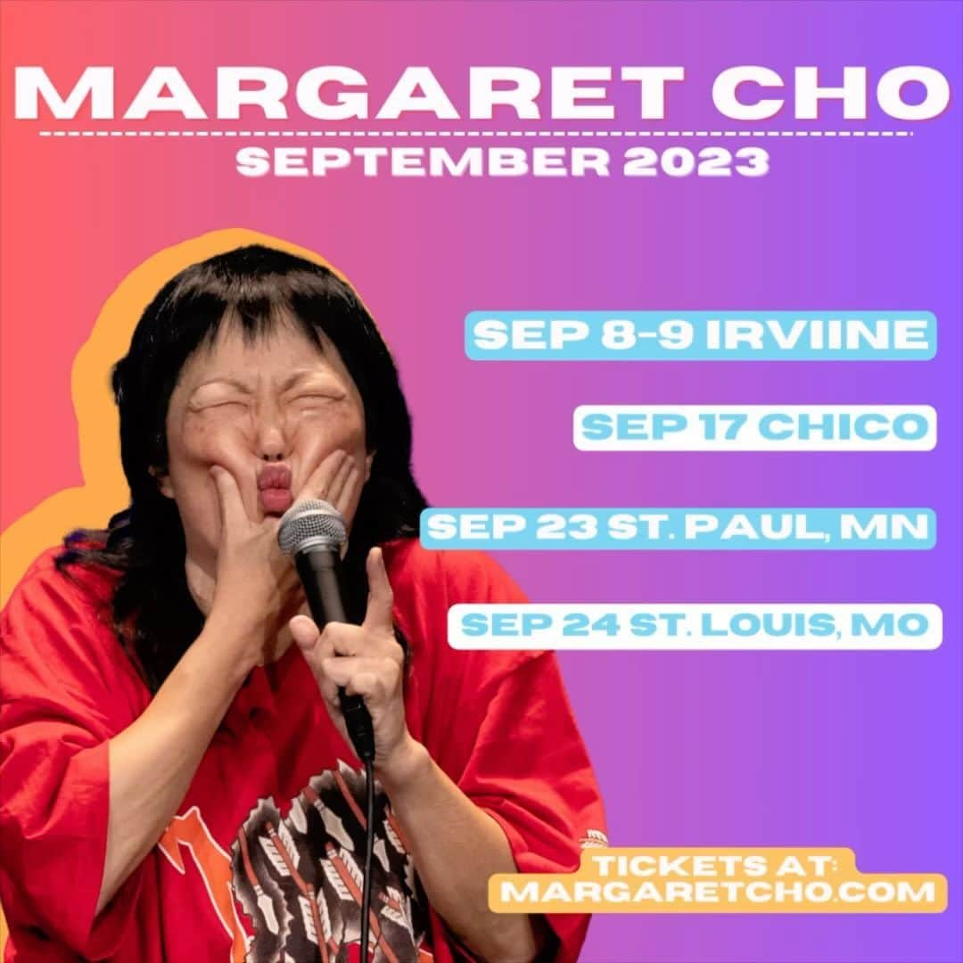 マーガレット・チョーのインスタグラム：「See you in September! Tickets at margaretcho.com #liveandlivid」