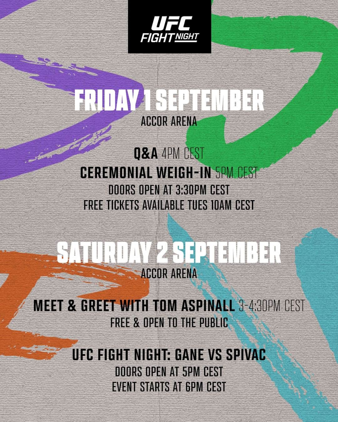 UFCさんのインスタグラム写真 - (UFCInstagram)「Fight Week's in full swing! Don't miss any of the events going down at #UFCParis! 🇫🇷」8月31日 4時00分 - ufc
