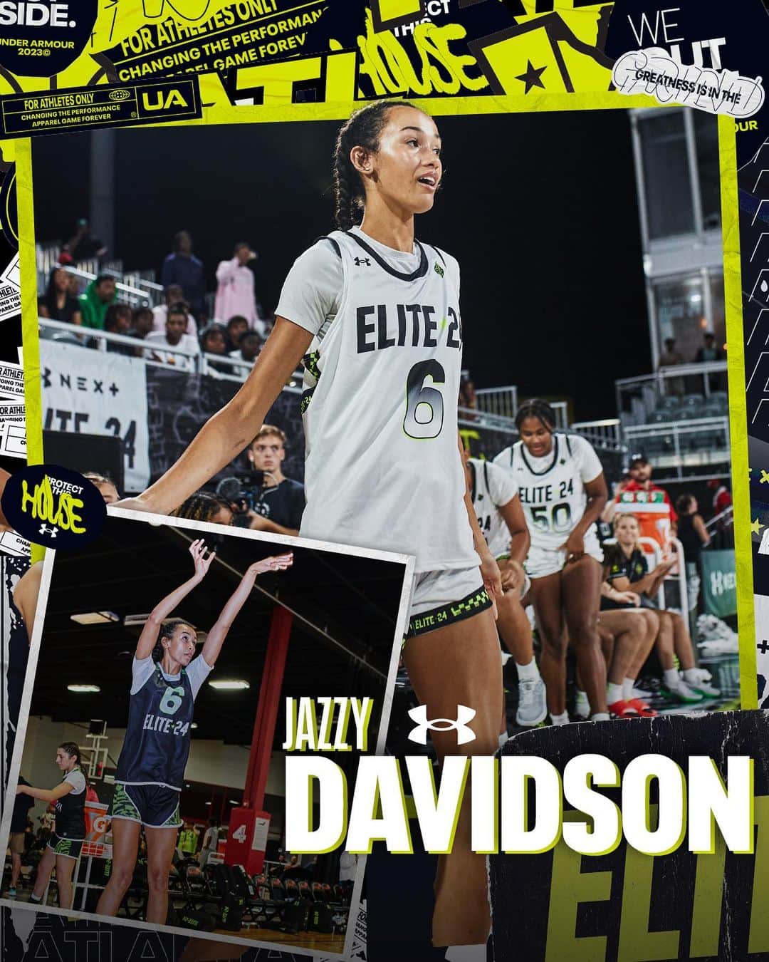 Under Armour Basketballのインスタグラム：「@jazz_davidson6 was at ELITE 2️⃣4️⃣ reminding everyone why she’s one of the best in her class」