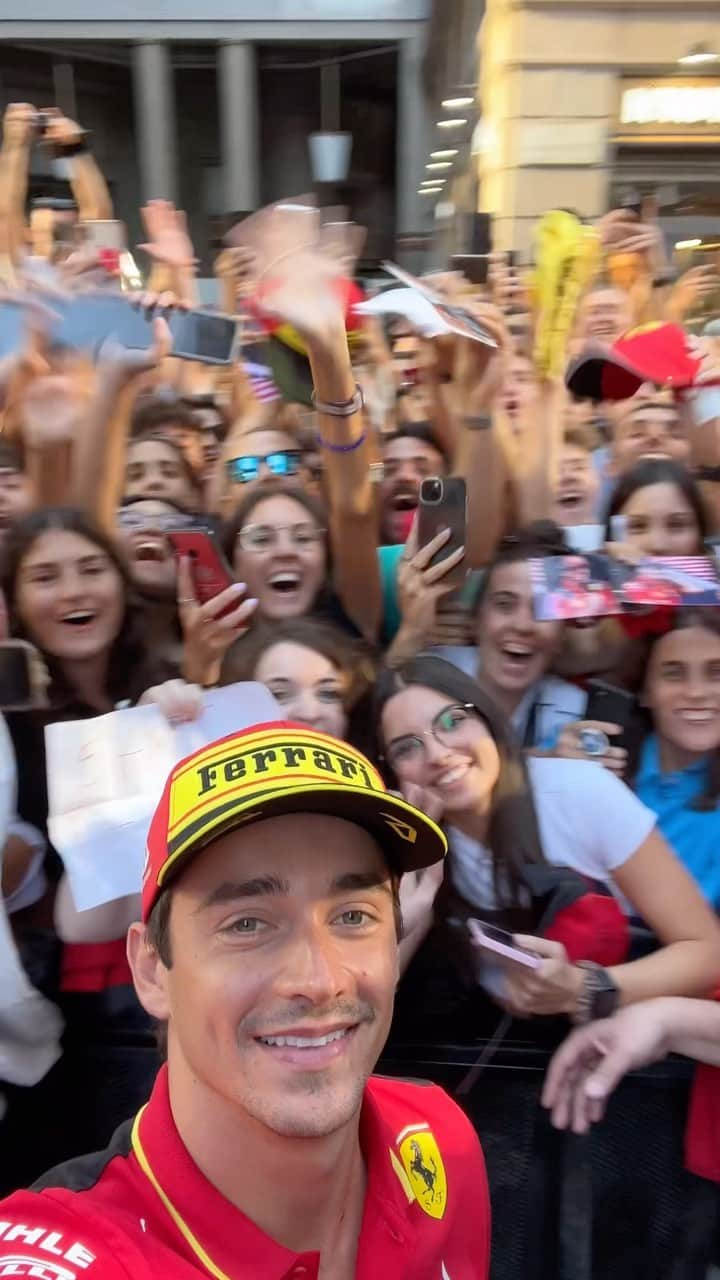 シャルル・ルクレールのインスタグラム：「There’s just something extra special about the #Tifosi 🇮🇹   #ItalianGP #F1 #CharlesLeclerc」