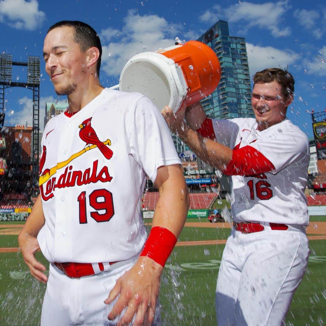セントルイス・カージナルスのインスタグラム：「Yesterday: Tommy Edman Walk-Off Today: Tommy Edman Walk-Off」