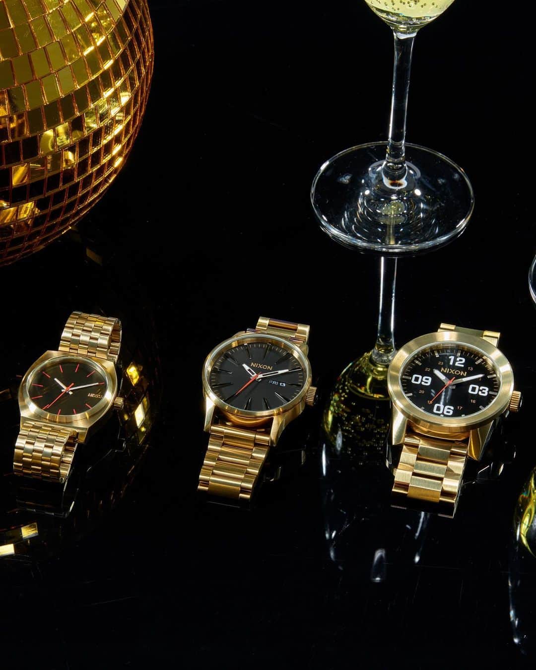 のインスタグラム：「Welcome to the VIP Section.   The all new Yellow Gold/Black collection is our take on classic gold timepieces. Speaking of classics, this collection comes on 3 of our classic silhouettes including The Corporal, The Sentry and the Time Teller.    Get yours before the velvet rope goes up.」