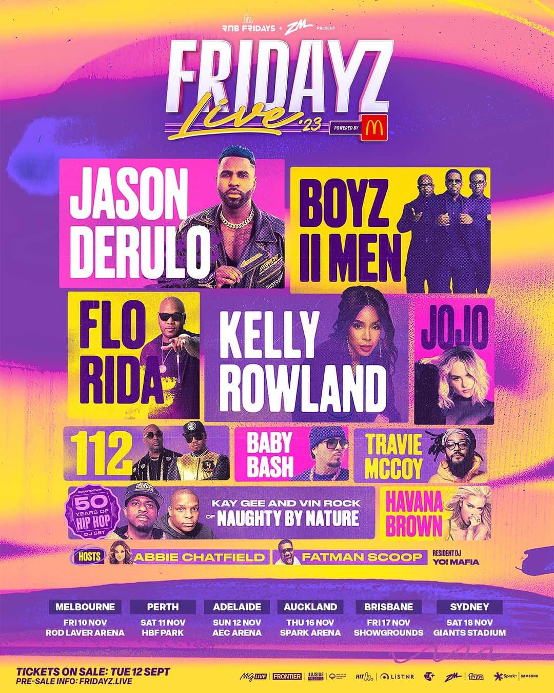 ハヴァナ・ブラウンのインスタグラム：「Look who’s coming back this year for @fridayz_live 2023. 👀Can’t wait to be on tour with this amazing line-up in NOVEMBER! See you guys there. 💃🏽」